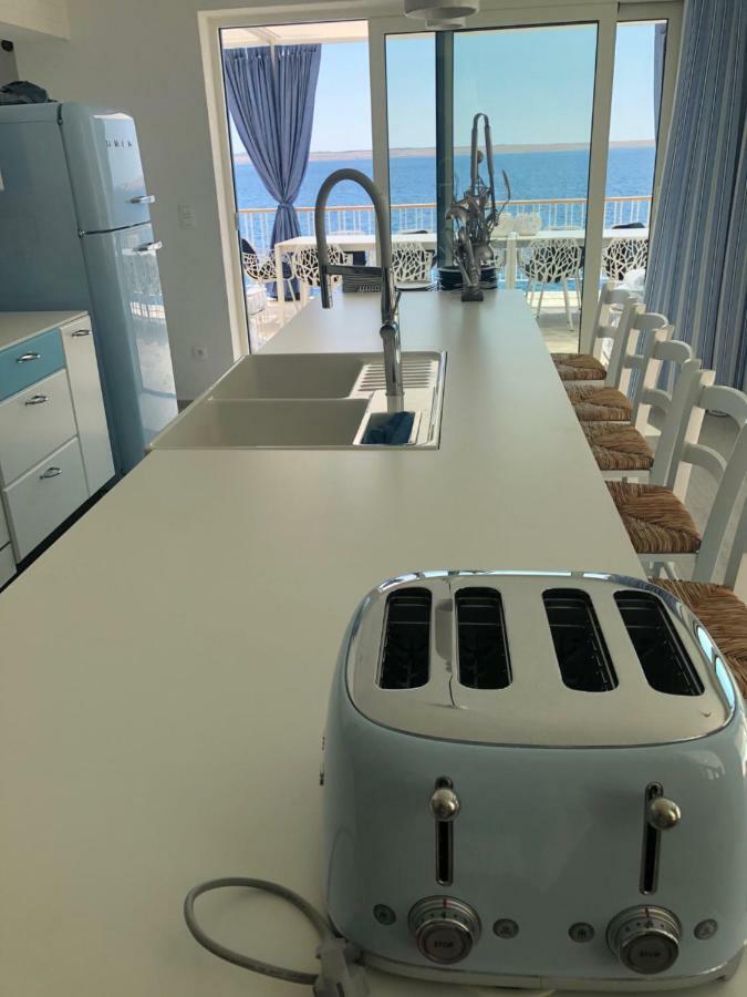 Villa Beline Direct Aan Zee, Verwarmd Zwembad En Sauna Tribanj-Kruscica Ngoại thất bức ảnh