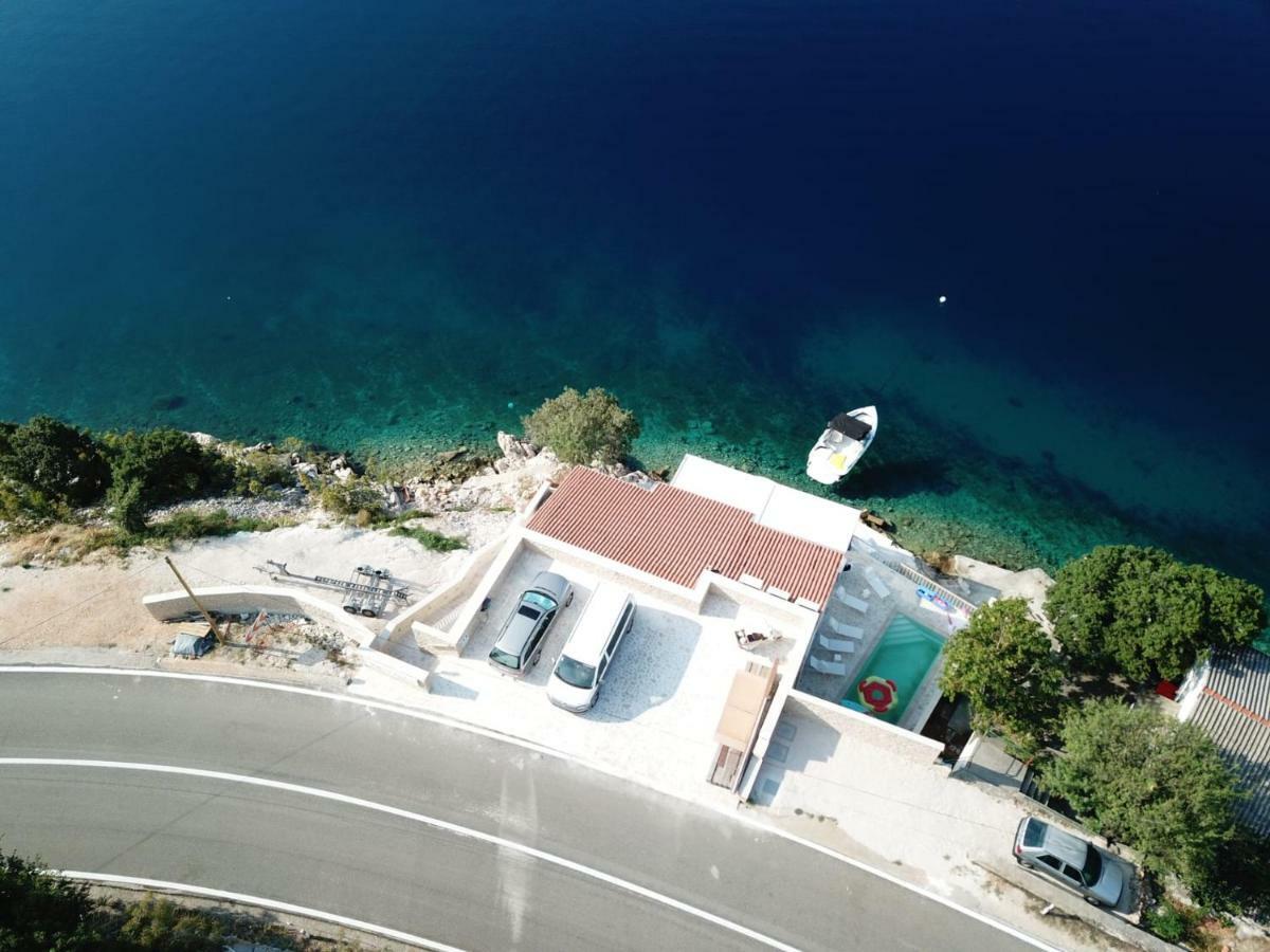 Villa Beline Direct Aan Zee, Verwarmd Zwembad En Sauna Tribanj-Kruscica Ngoại thất bức ảnh